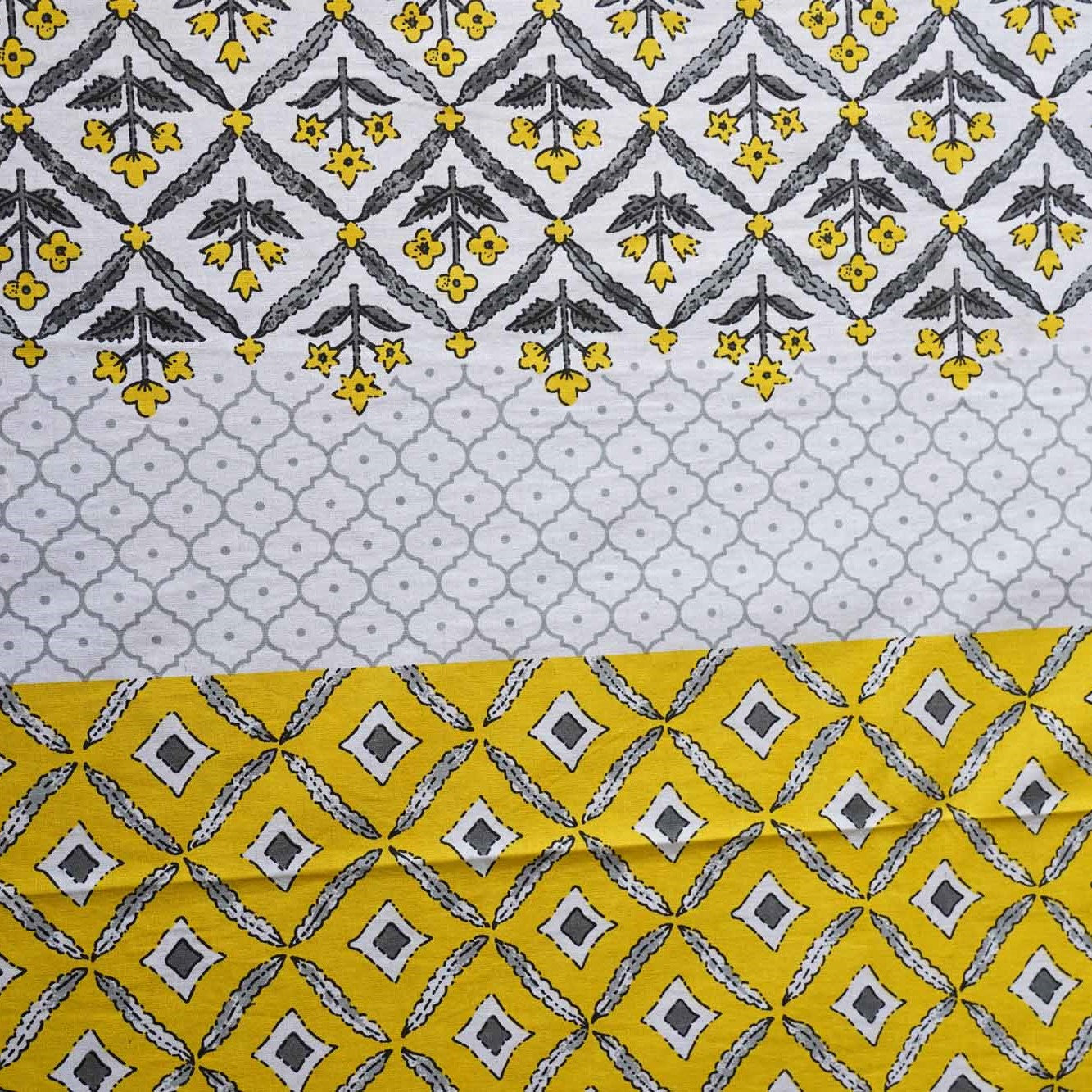Basant – Yellow - Single Bed Bedsheet (60 x 90 Inches)