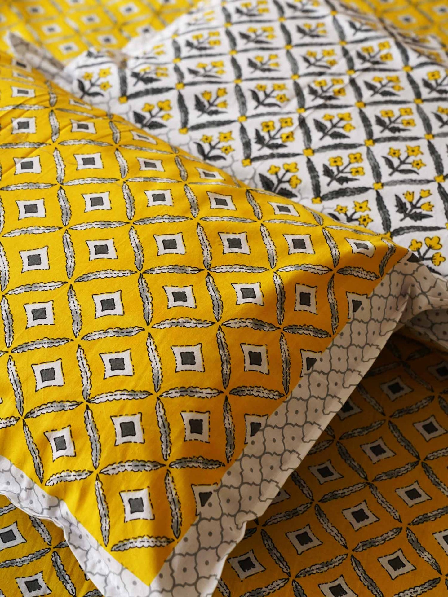 Basant – Yellow - Single Bed Bedsheet (60 x 90 Inches)