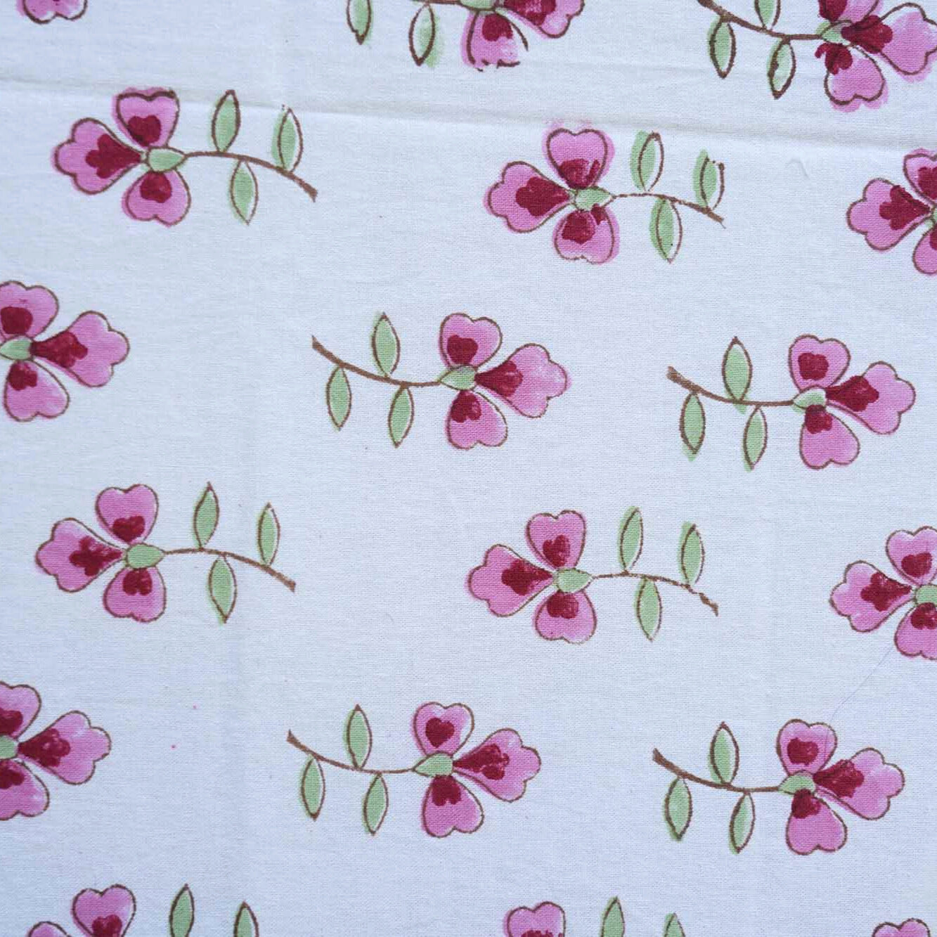 Gulabo - Hand block Bedsheet (108x108 Inches)
