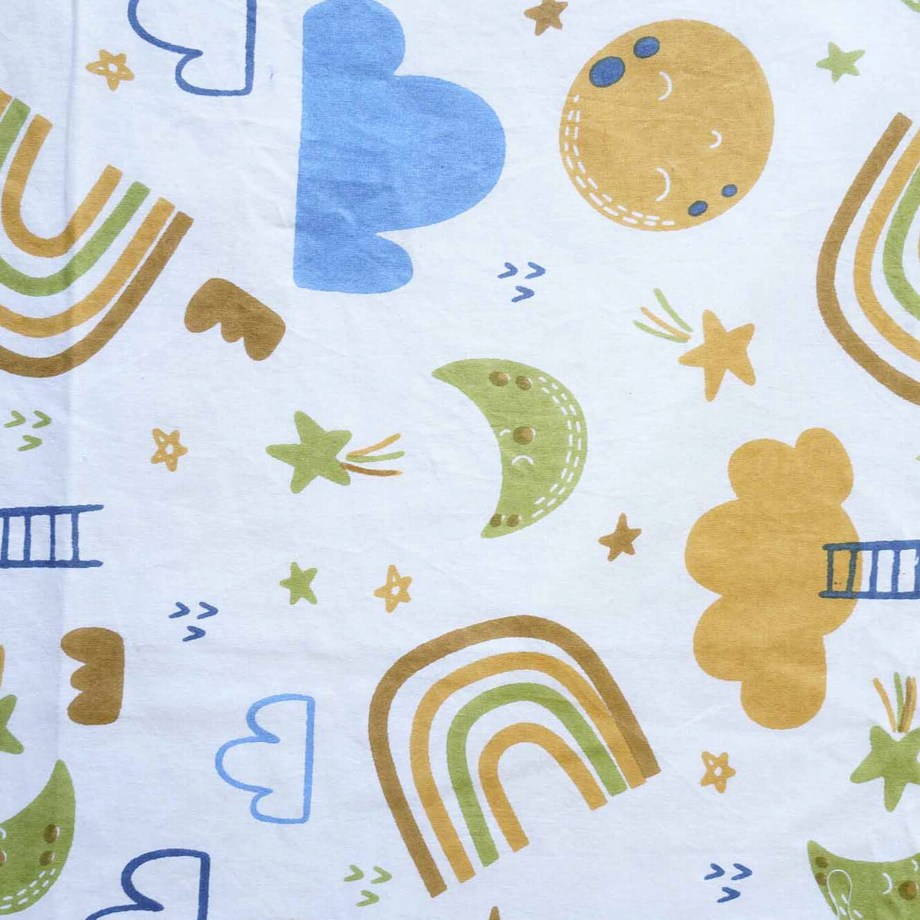 Rainbow - Single Bed Bedsheet 60 x 90 Inches)