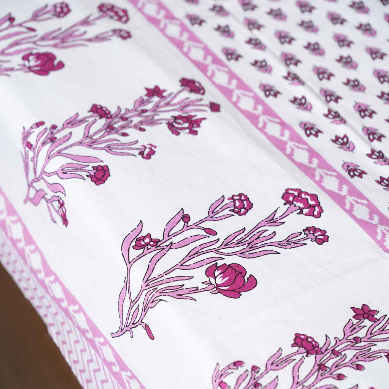 Orchid Pink Single bed bedsheet(60x90 Inches)