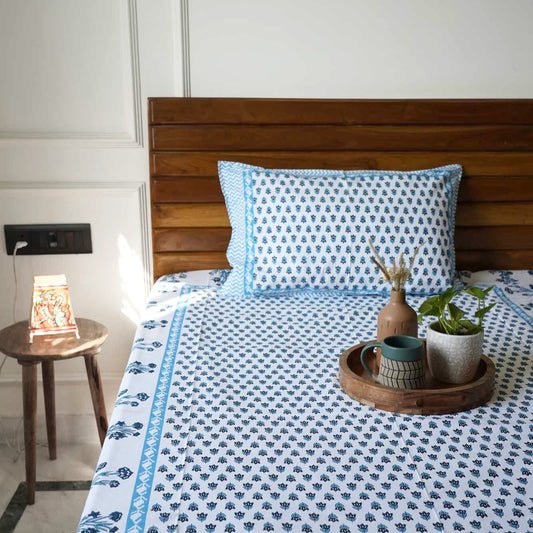 Orchid Sky Single bed bedsheet(60x90 Inches)