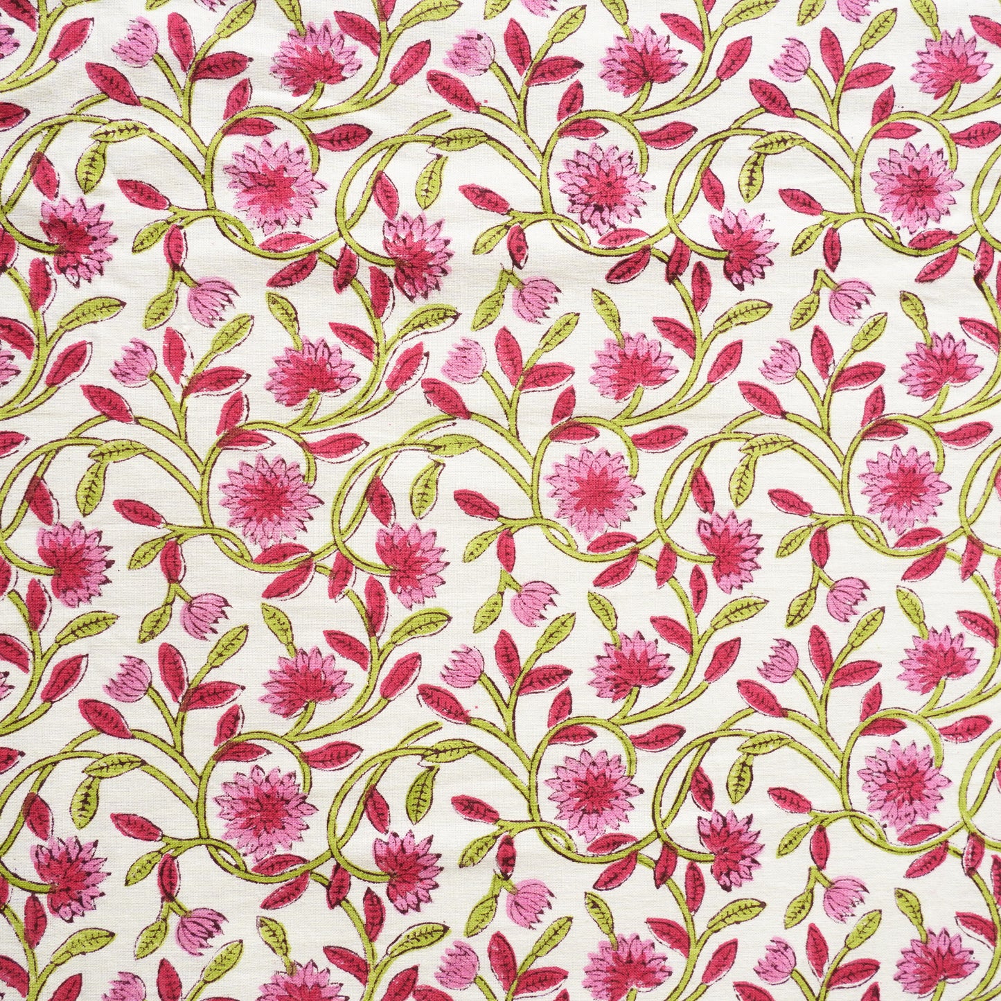 Mallika - Hand block Bedsheet (108x108 Inches)