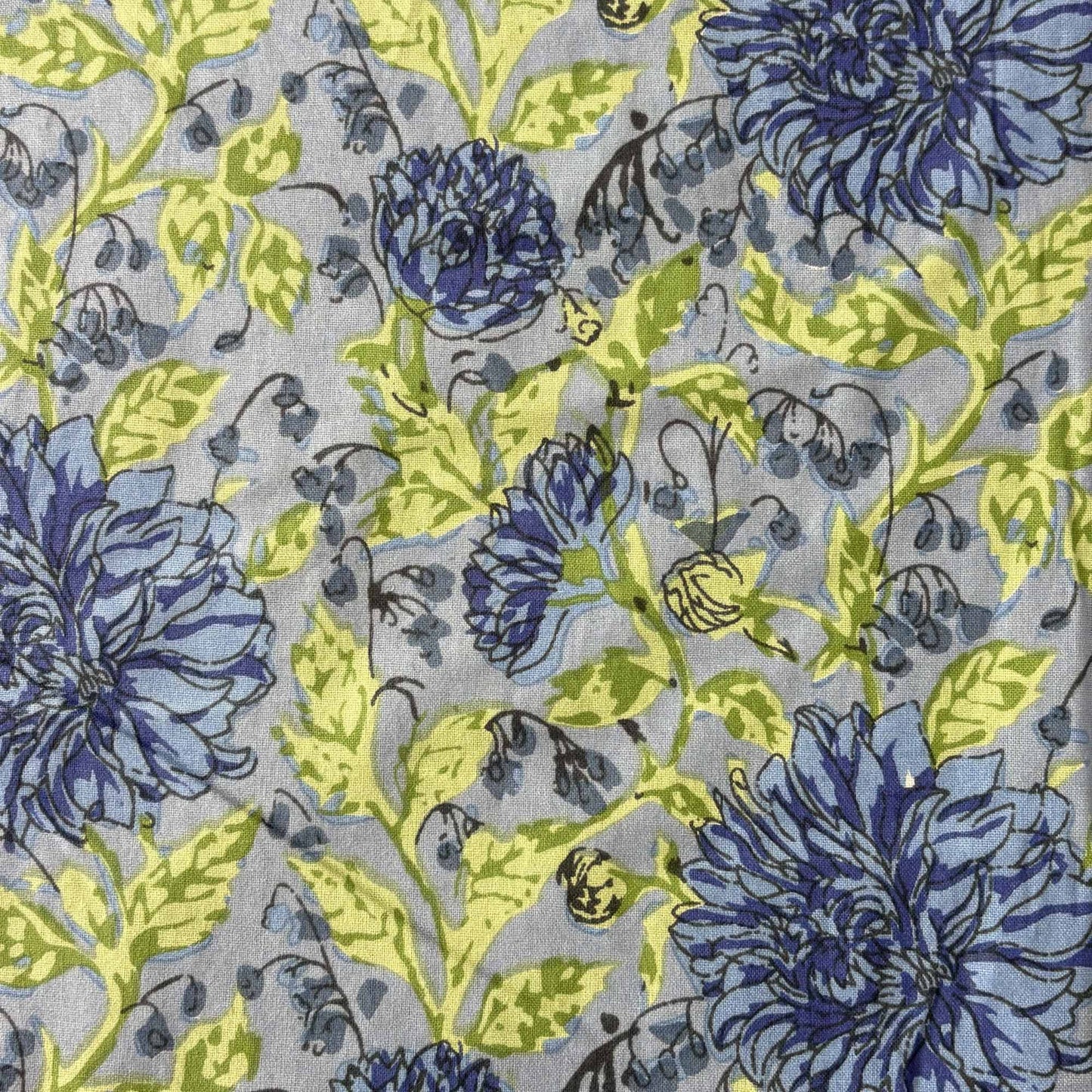 Marigold Blue- Flat I Fitted Bedsheet (100x108 Inches)