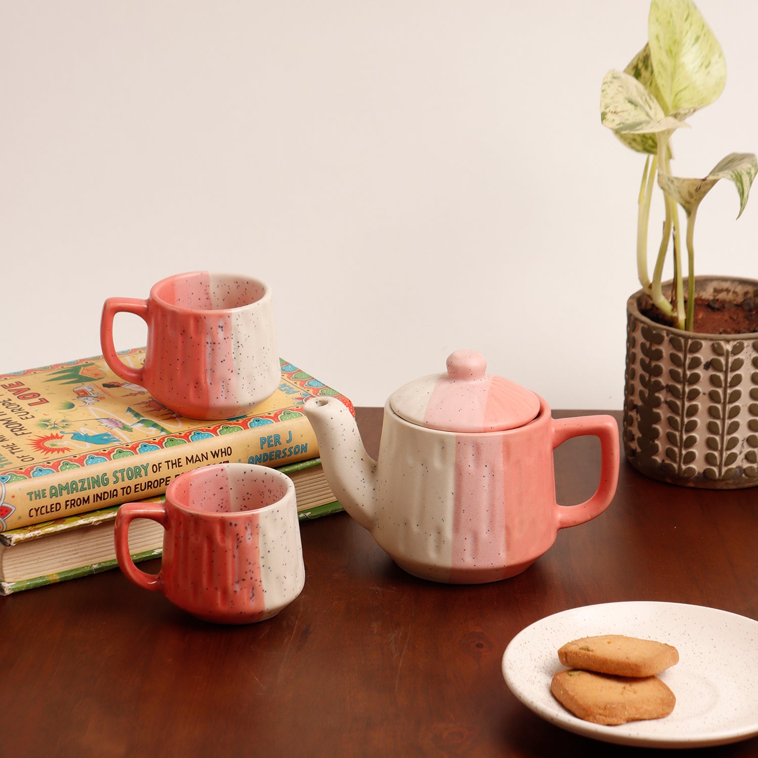 Shades of Pink II Tea Set – Local Kala