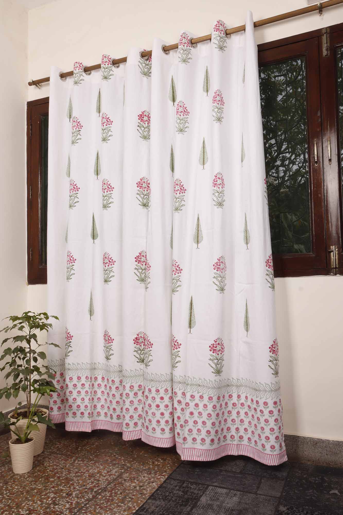 Block Print Curtain - Asmi