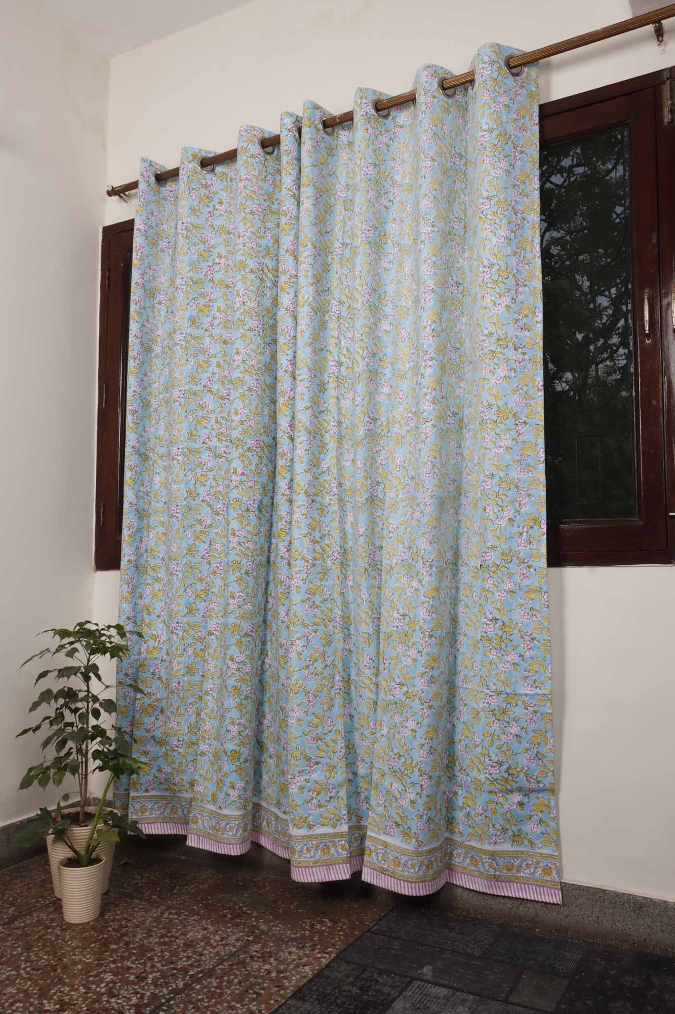 Block Print Curtain - Sadabahaar