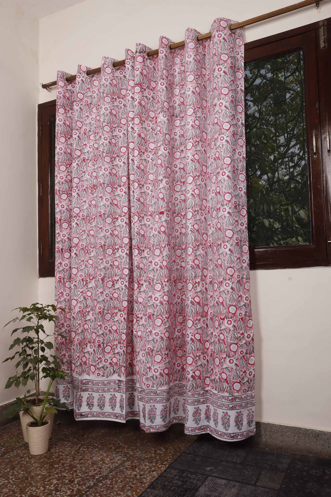Block Print Curtain - Mallika