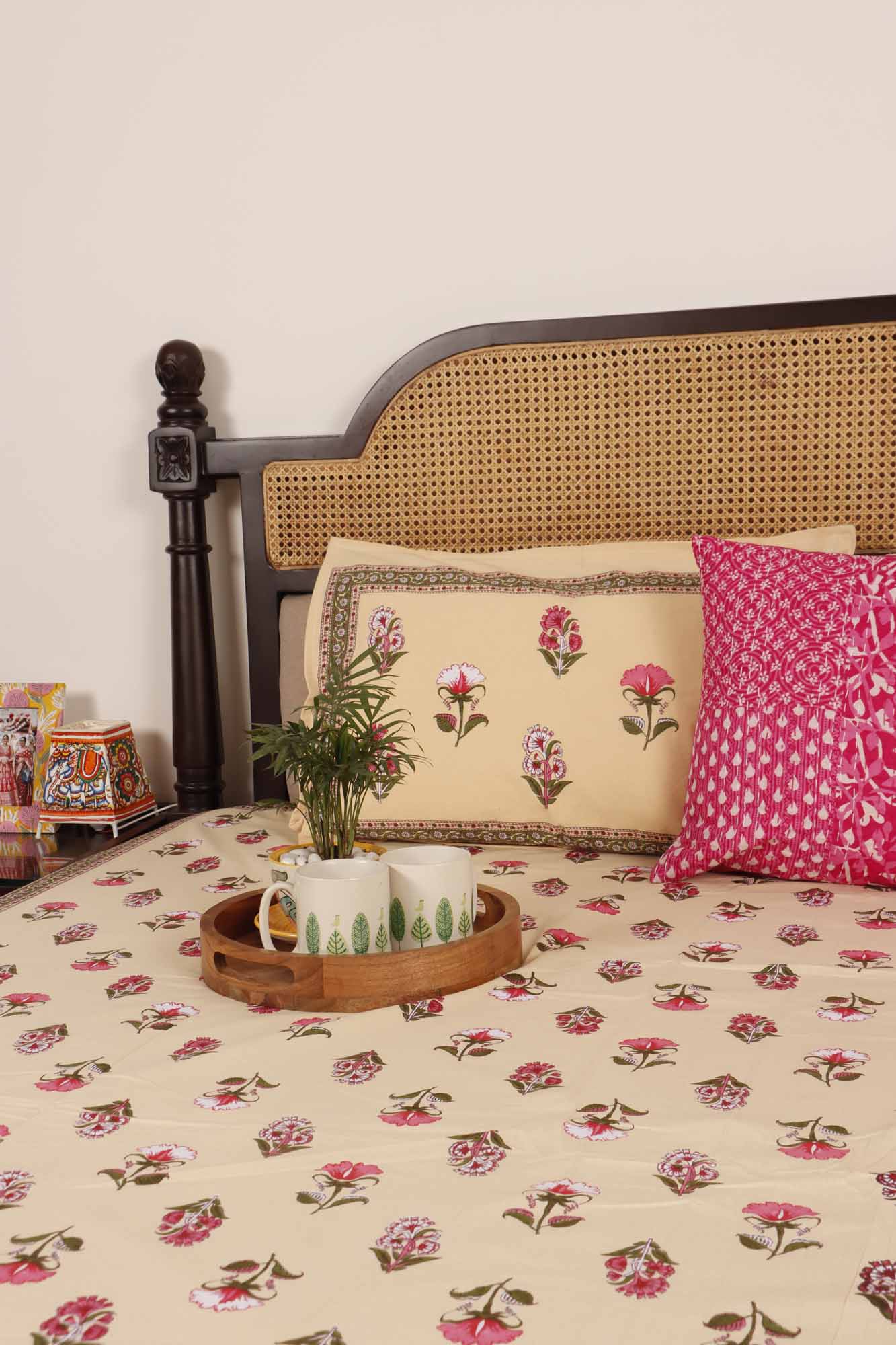 Anaya Beige  – Flat I Fitted Bedsheet (108x108 Inches)