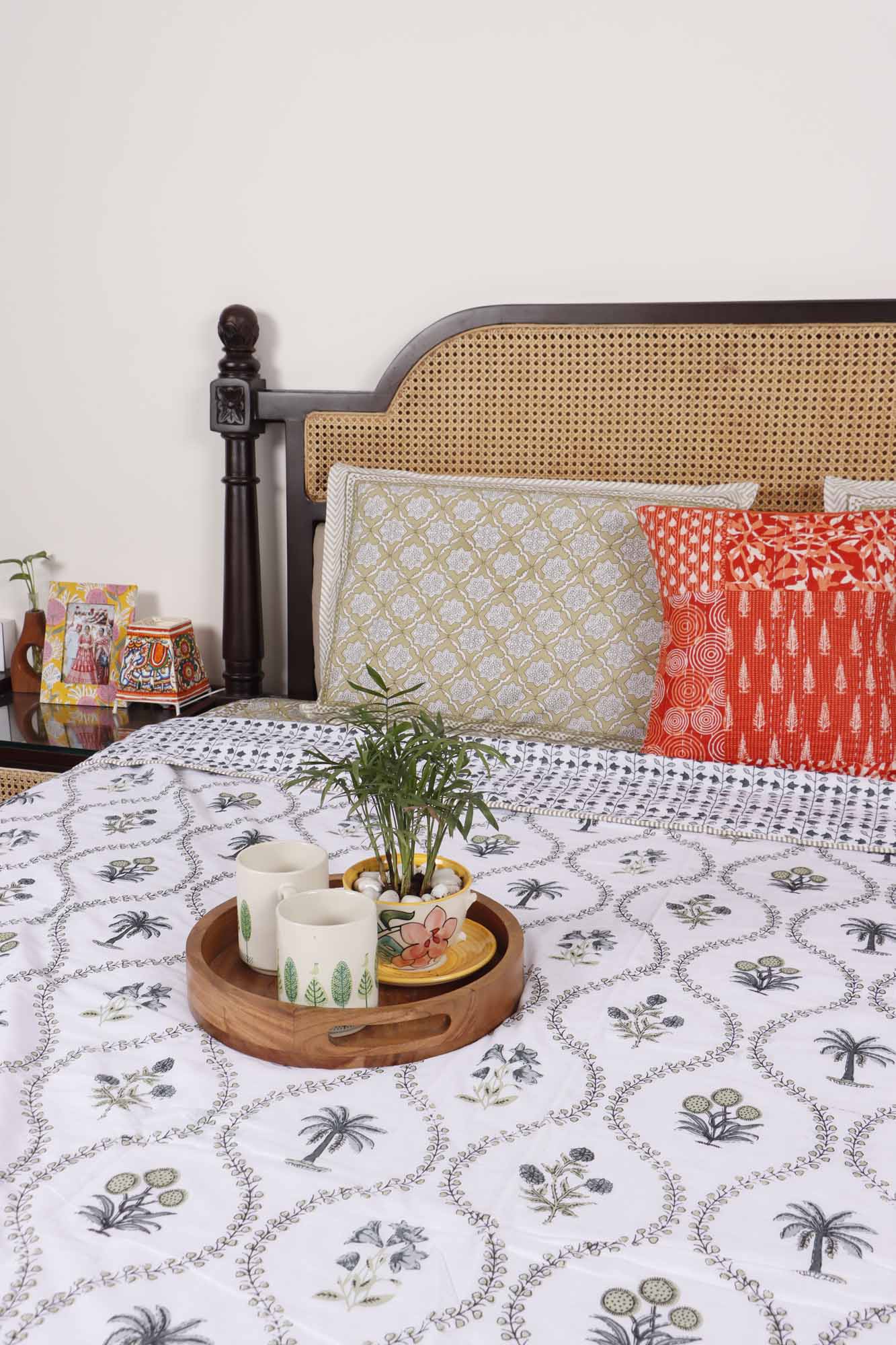 Double Bed Reversible Mul Dohar – Sparsh Blue