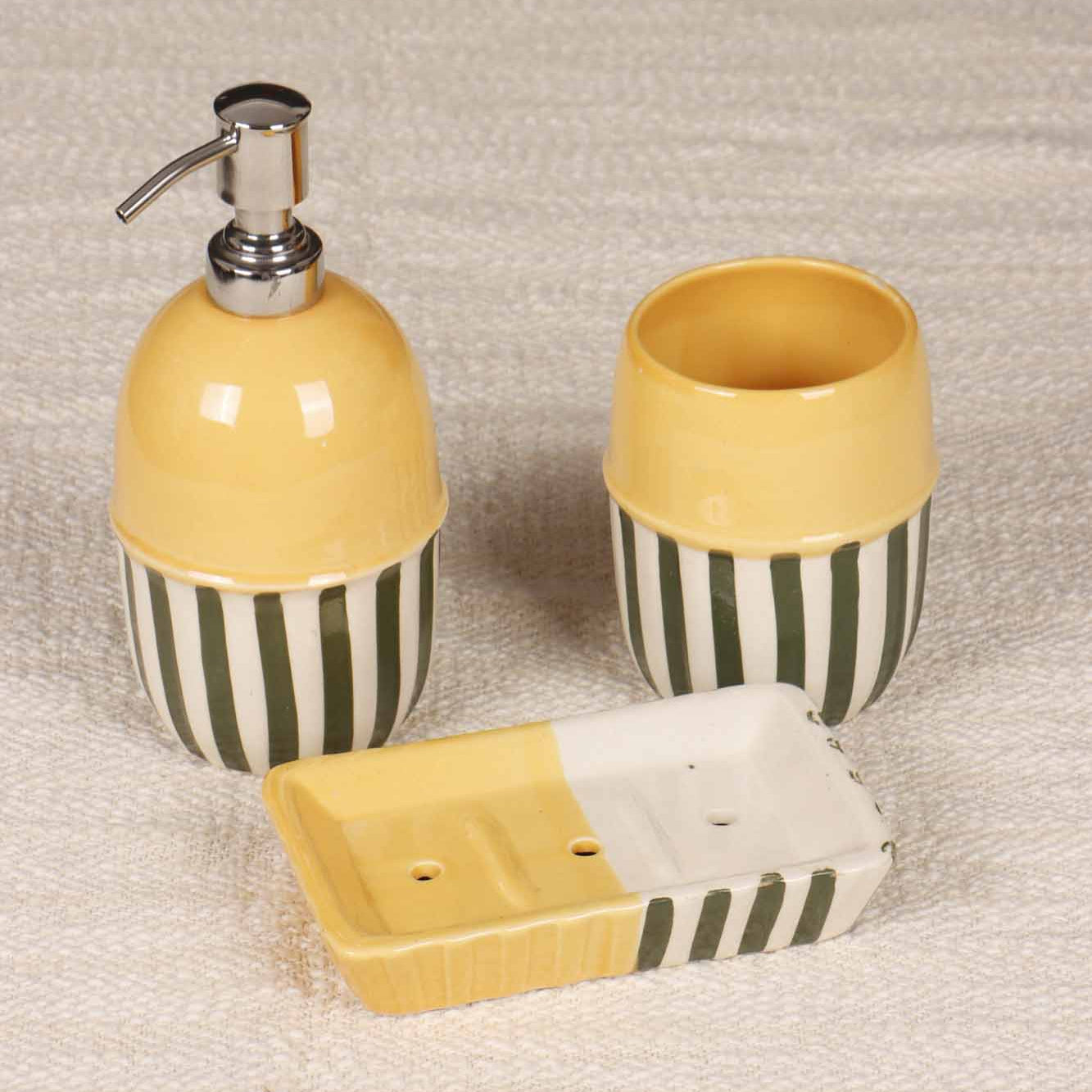 Bathroom Set - Yellow Green