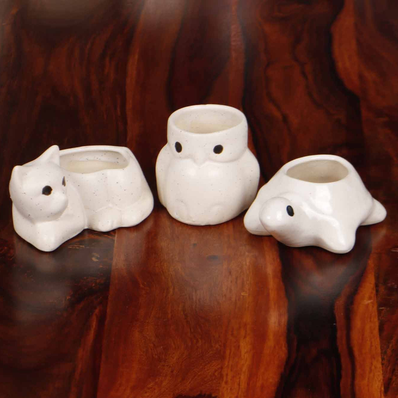 Cute Animal Planters - Set of 3
