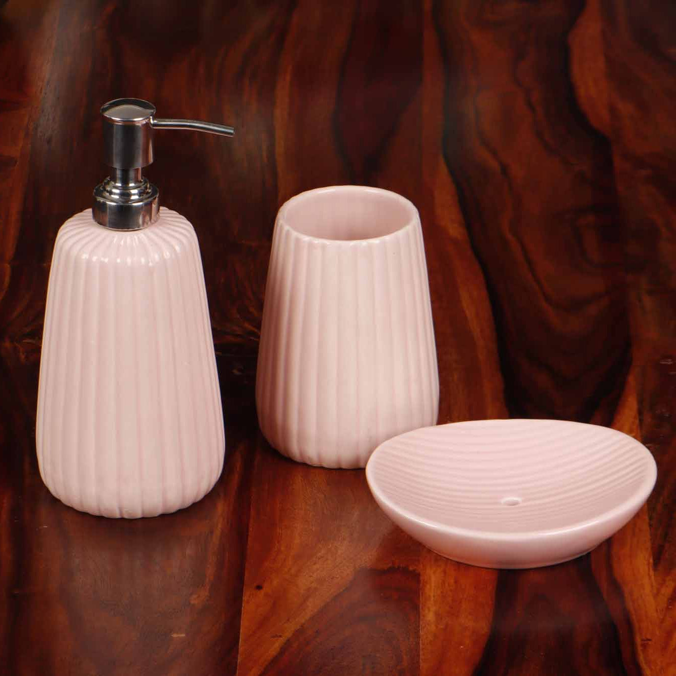 Bathroom Set - Pastel Pink