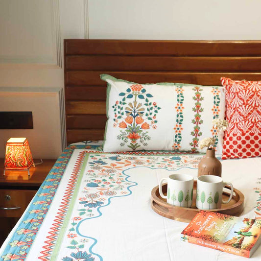 Painting Flat I Fitted Bedsheet (108x108 Inches)