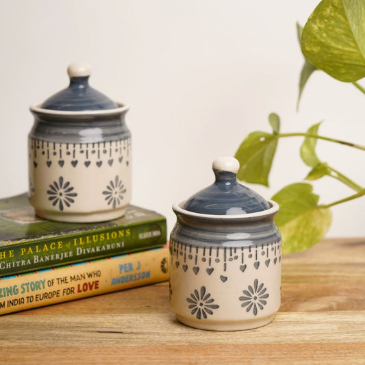 Old School Pickle Jar (Grey) - Set of 2