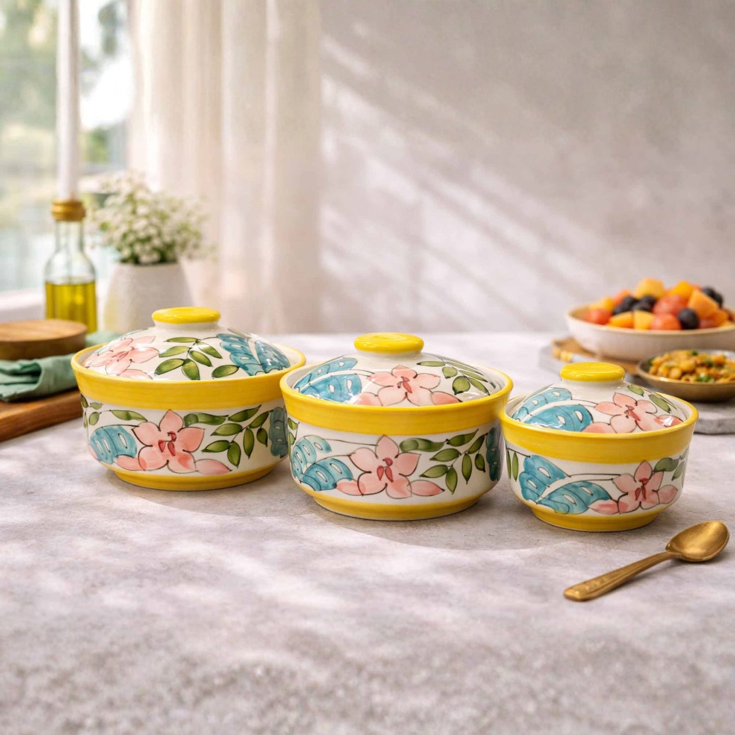 Spring Shades II Serving Bowl Set