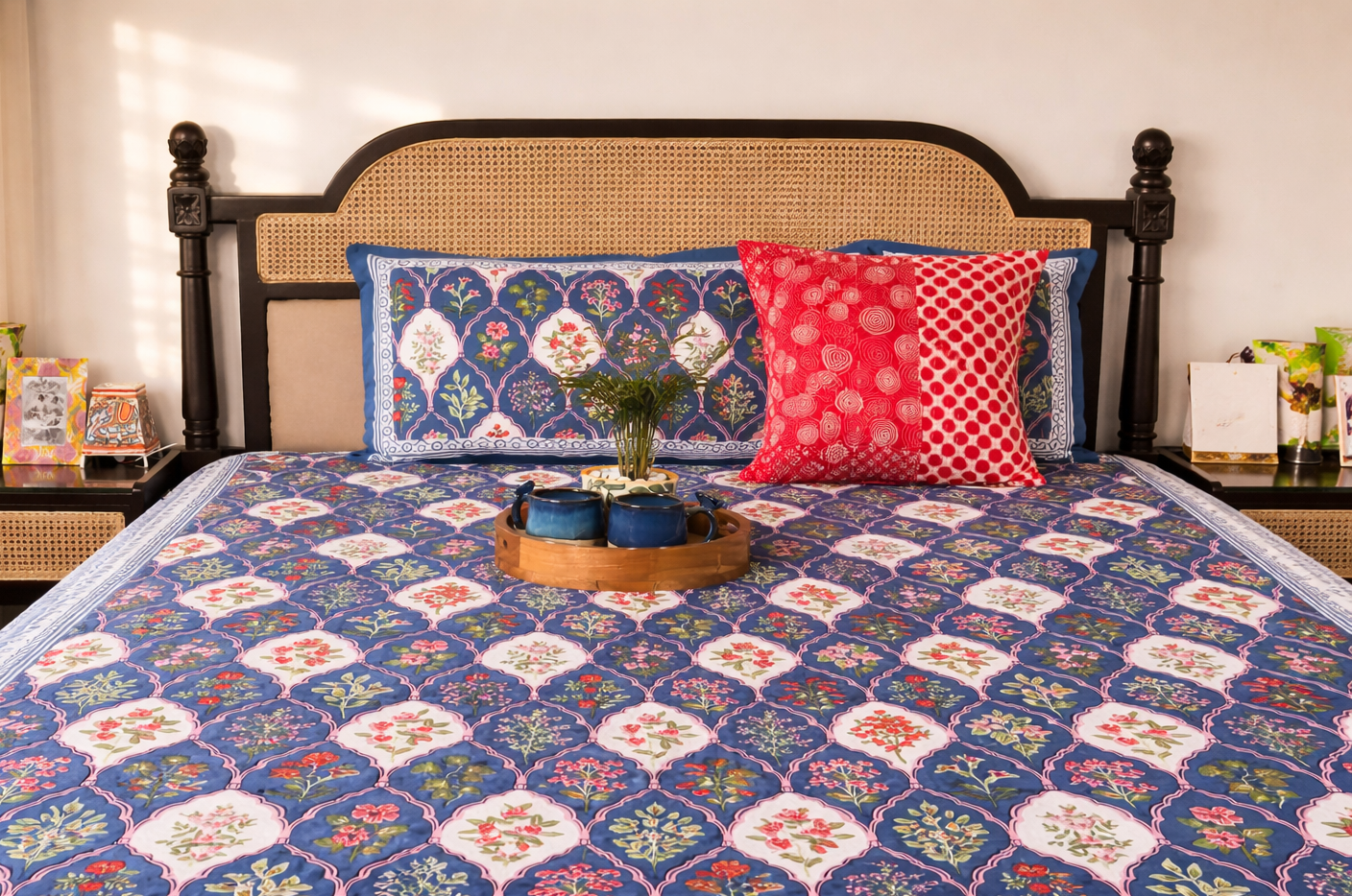 Rangrez Purple – Flat I Fitted Bedsheet (90x108 Inches)