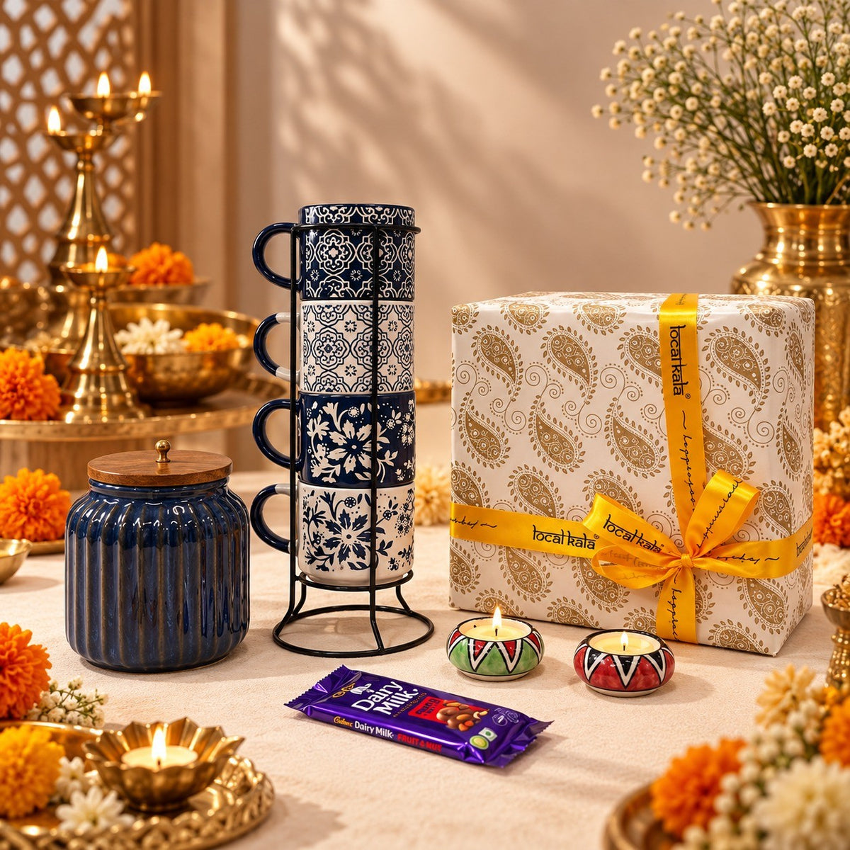 Blue & Glow Diwali Hamper🪔✨