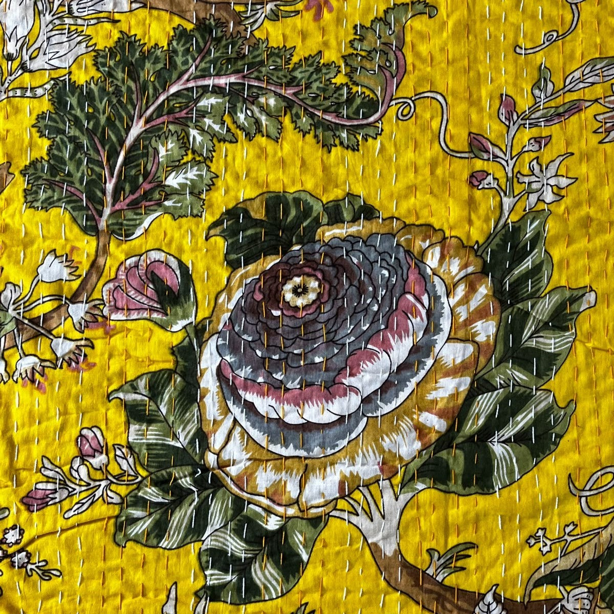 Dhun - Kantha Stitch Bedcover