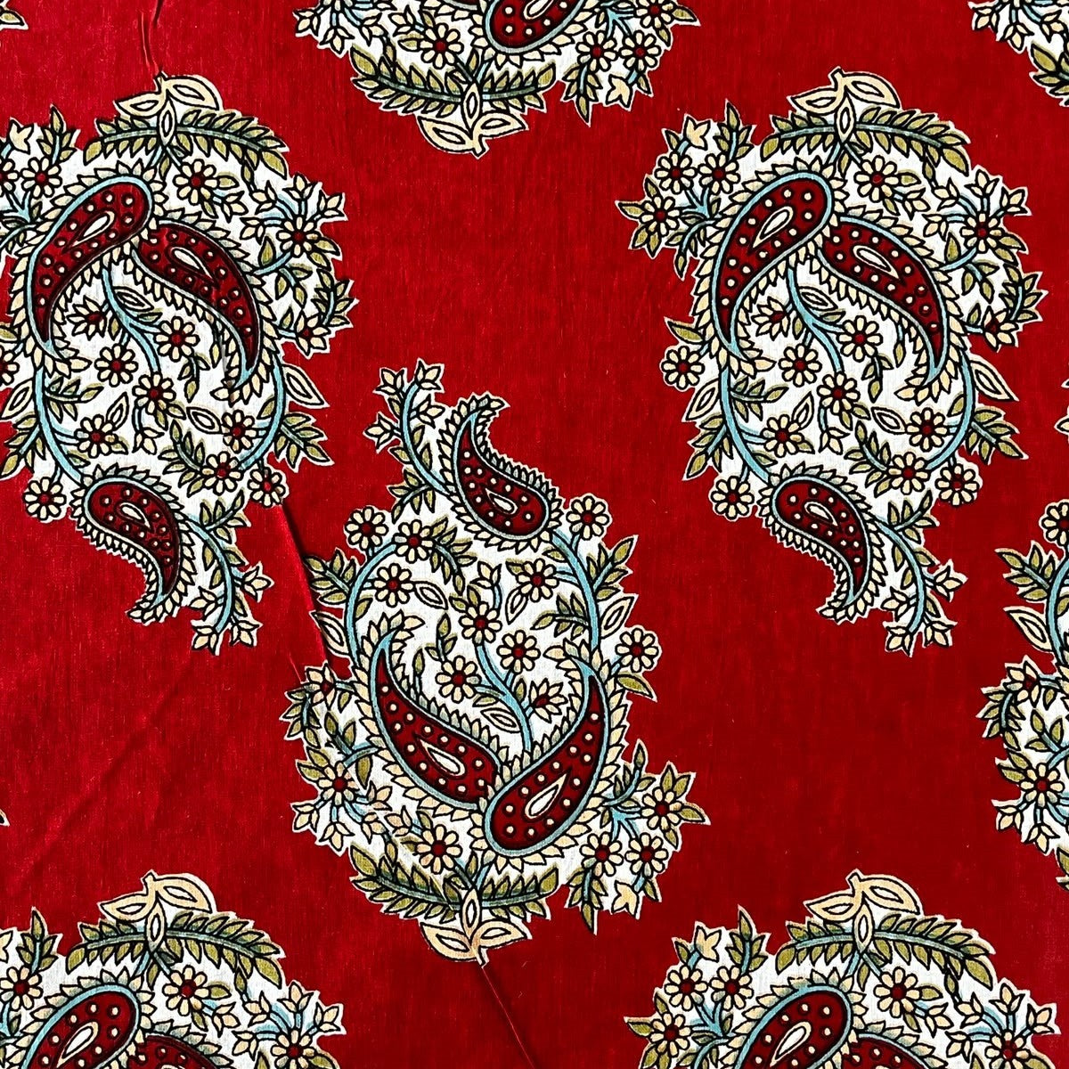 Red Booti - (120 x 120 Inches)