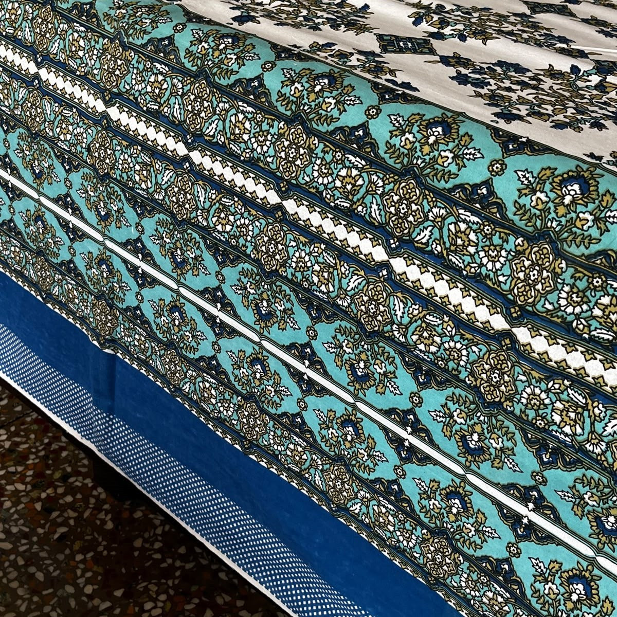 Muskan Blue - (120 x 120 Inches)