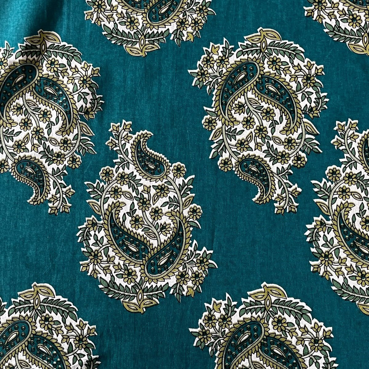Teal Booti - (120 x 120 Inches)