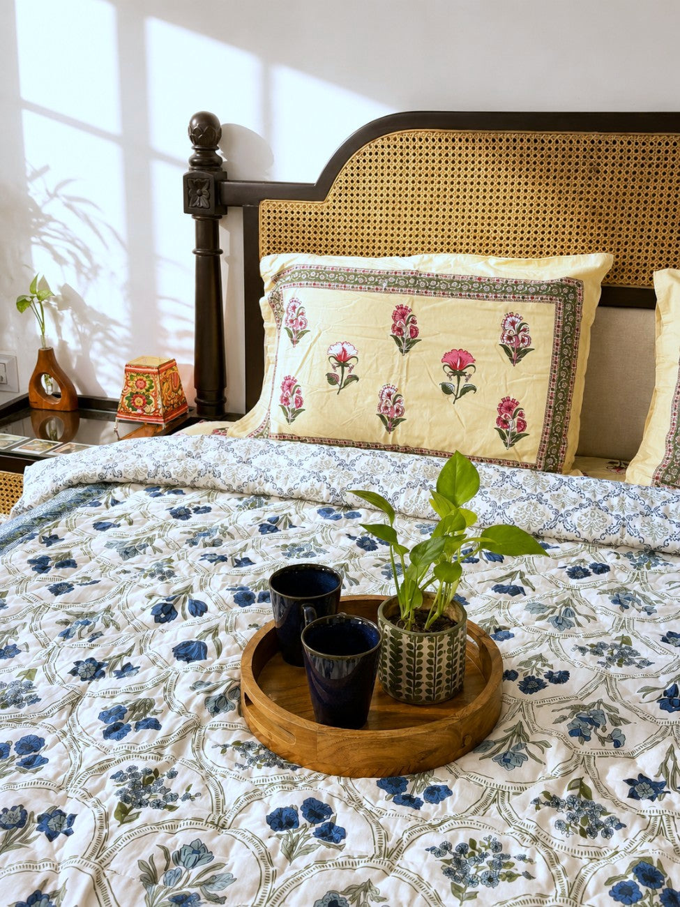 Ambarsariya blue  - Double Bed Razai/ Comforter