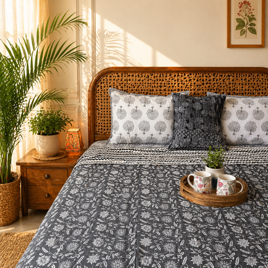 Double Bed Reversible Mul Dohar – Saanjh