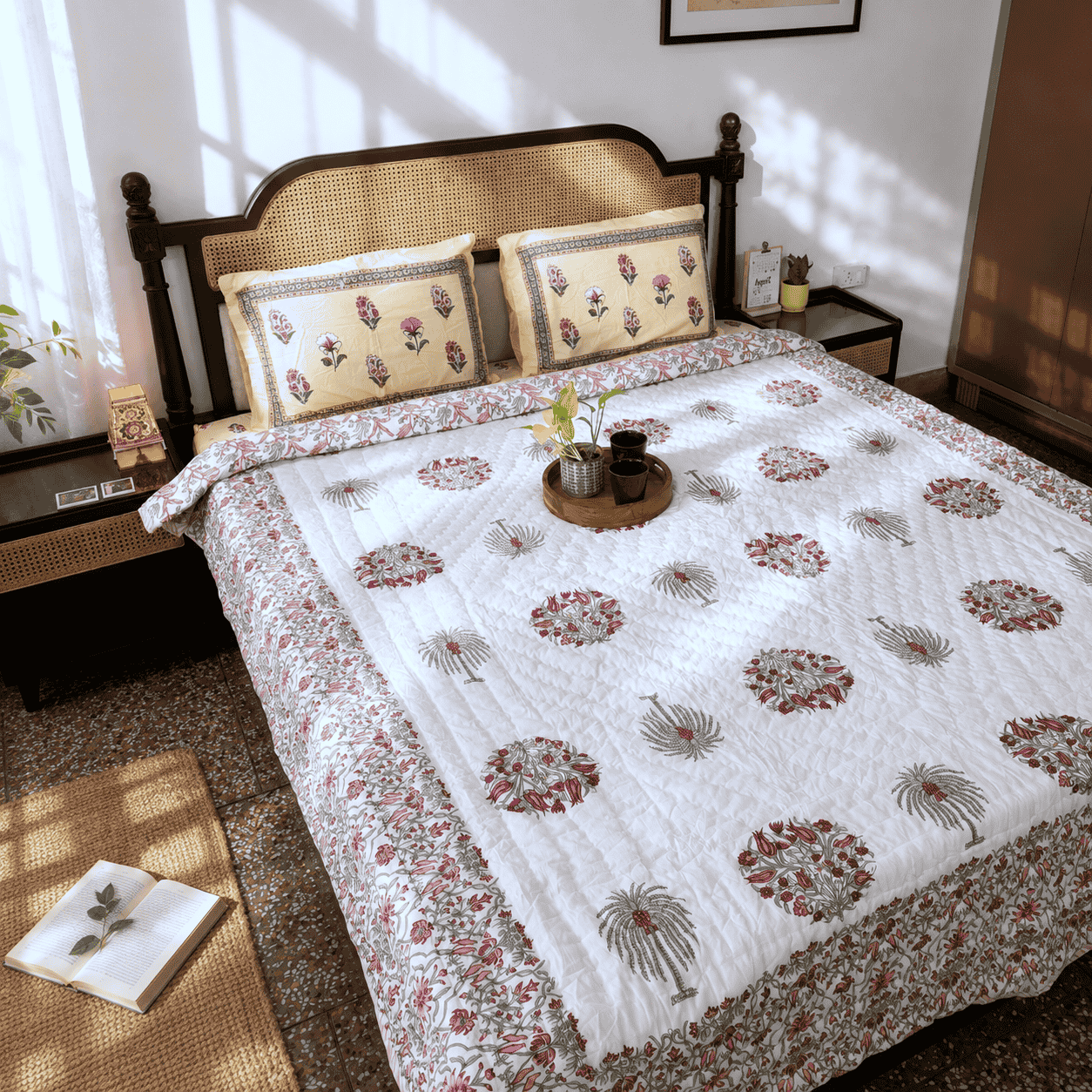 Ananta Pink- Double Bed Razai/ Comforter