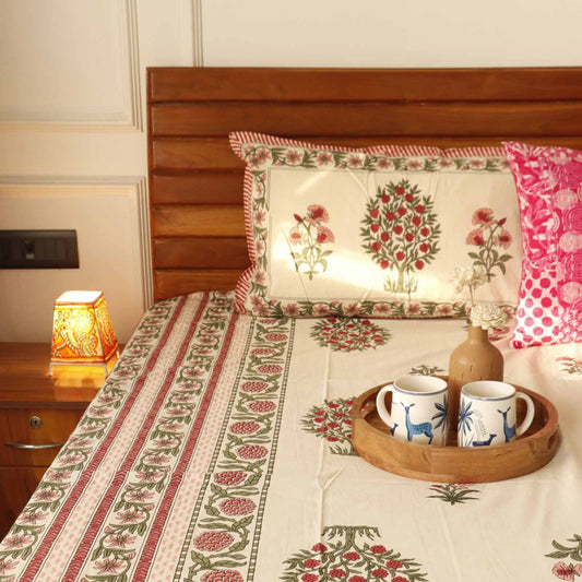 Gireesh – Flat I Fitted Bedsheet (90x108 Inches)