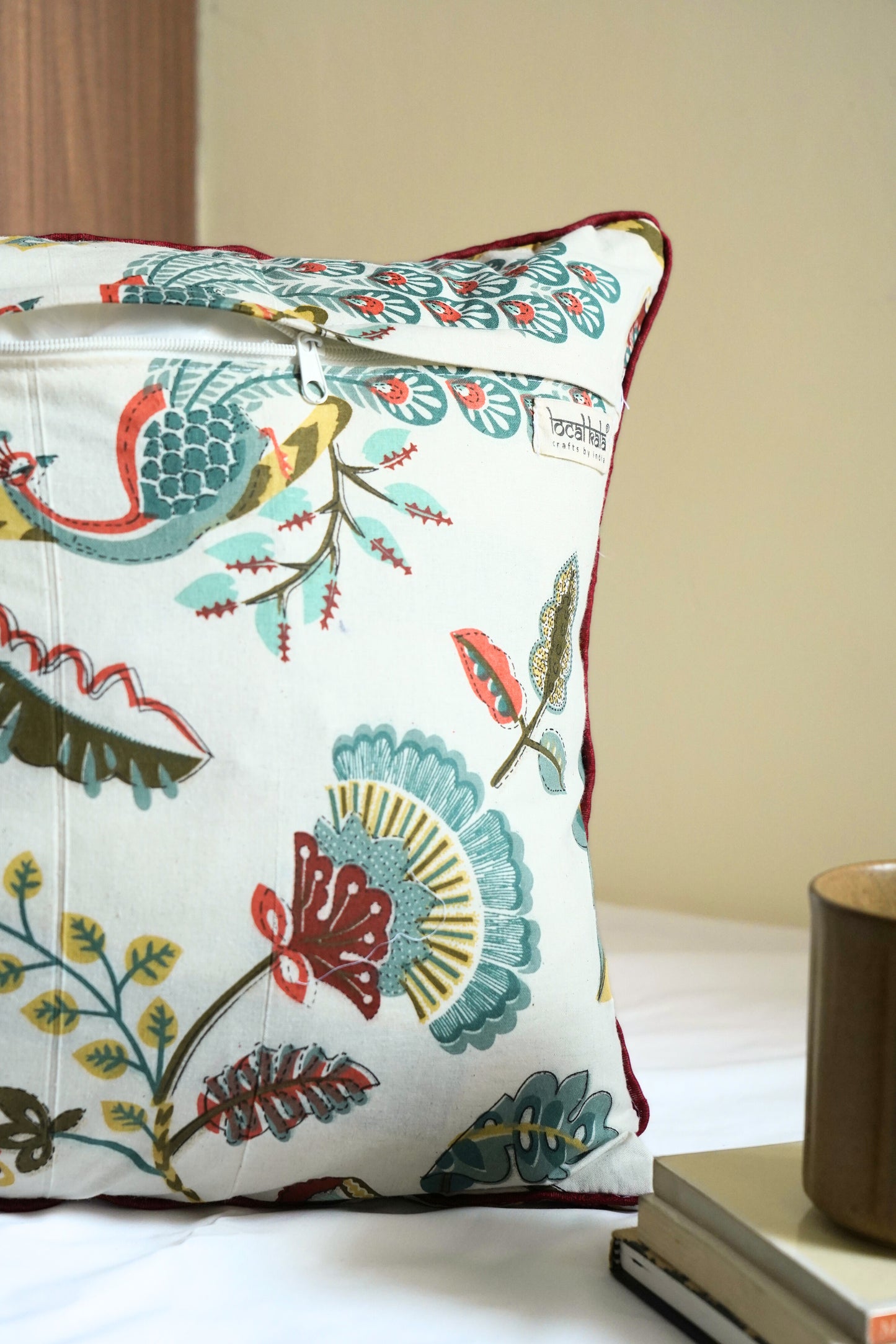 Peacock Anokhi Cushion cover