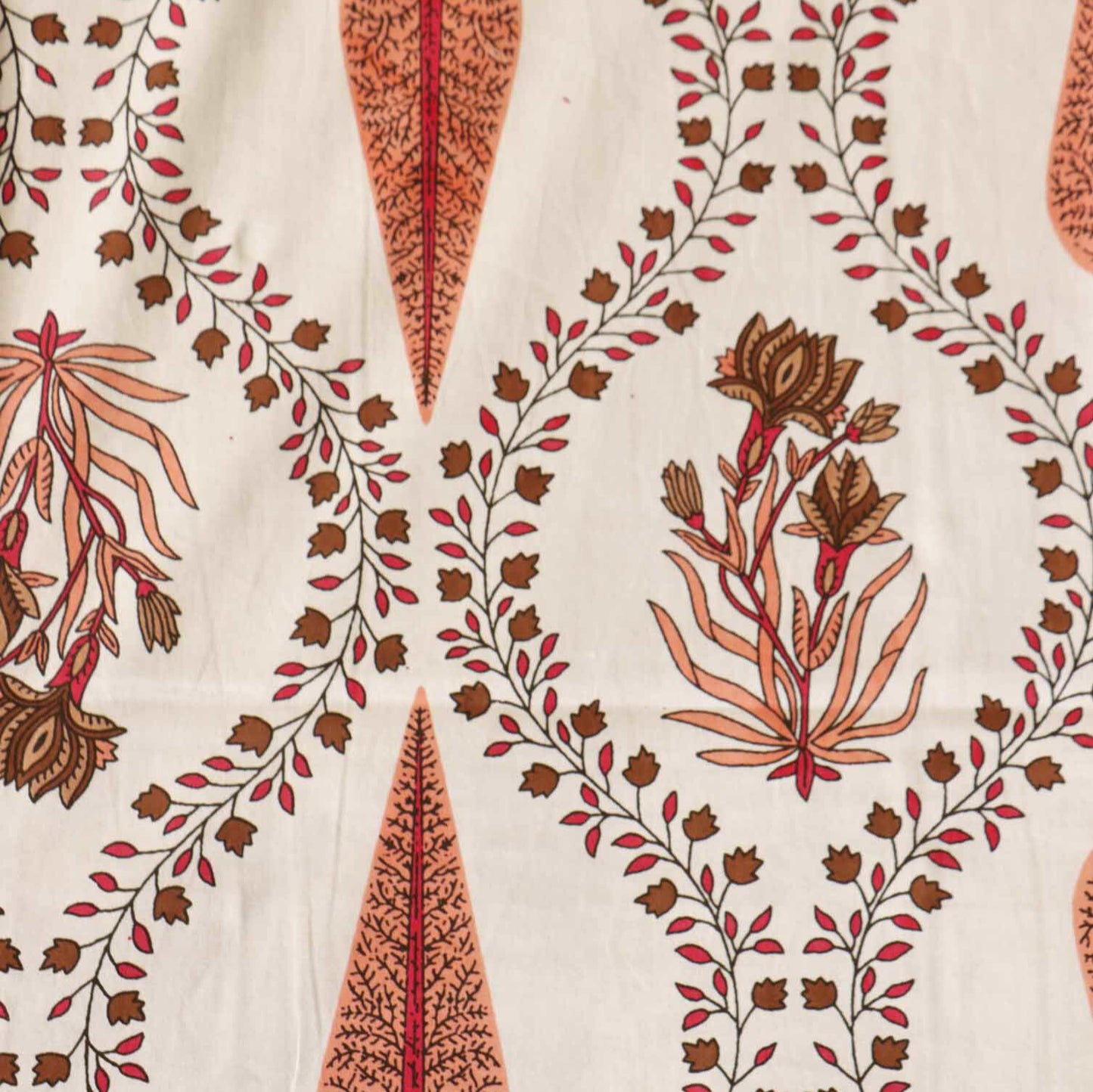 Khushamadeed Red - Single Bed Bedsheet (60x90 Inches)