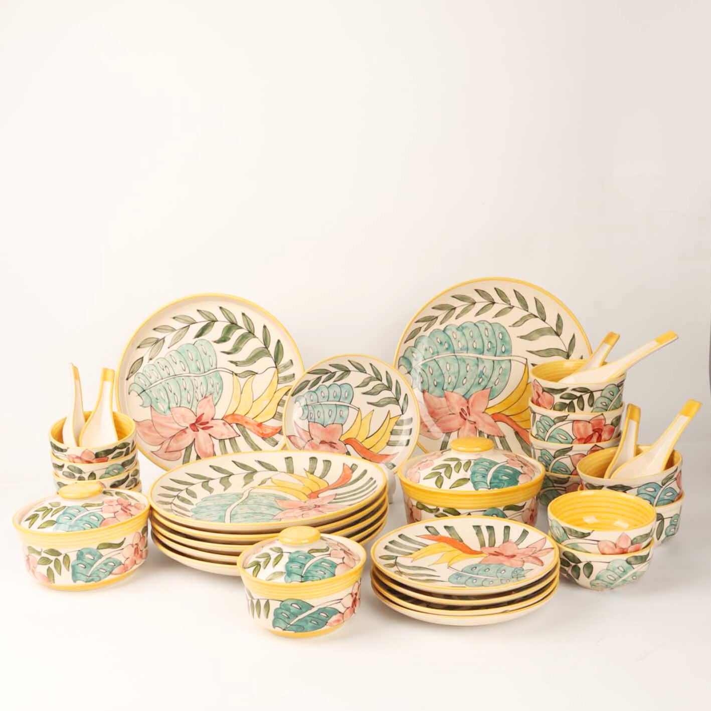 Spring Shades – Dinner Set for 6 – Set of 34