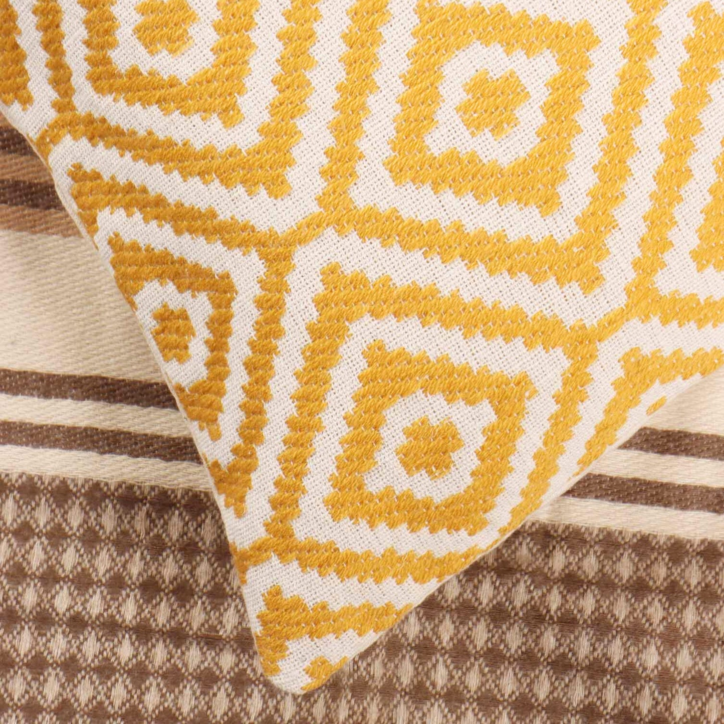 Yellow Puzzle - Cushion Cover