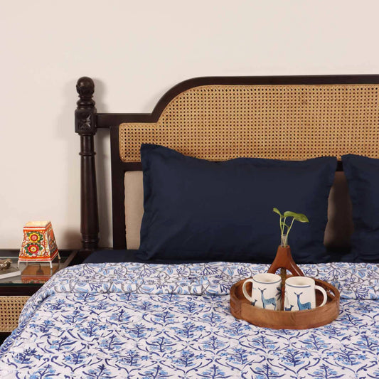 Auli - Handblock Single Bed Quilt