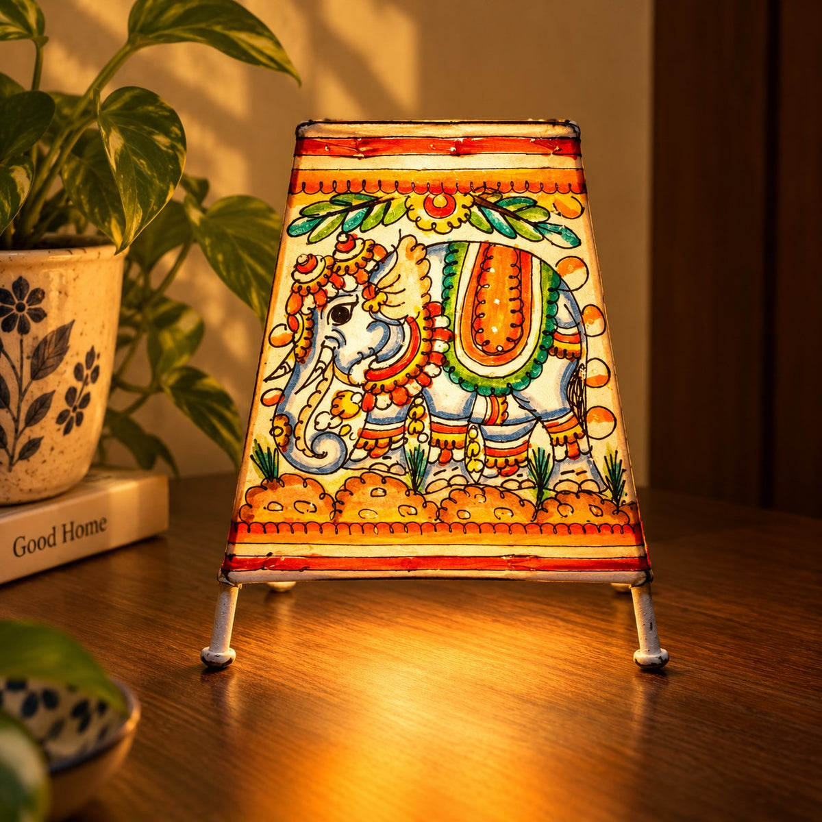 Leather Lamp - Haathi