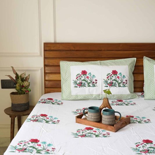 Red Rose - Percale Bedsheet (120x120)