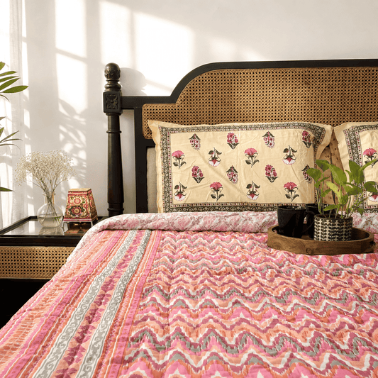 Niyati Pink- Double Bed Razai/ Comforter