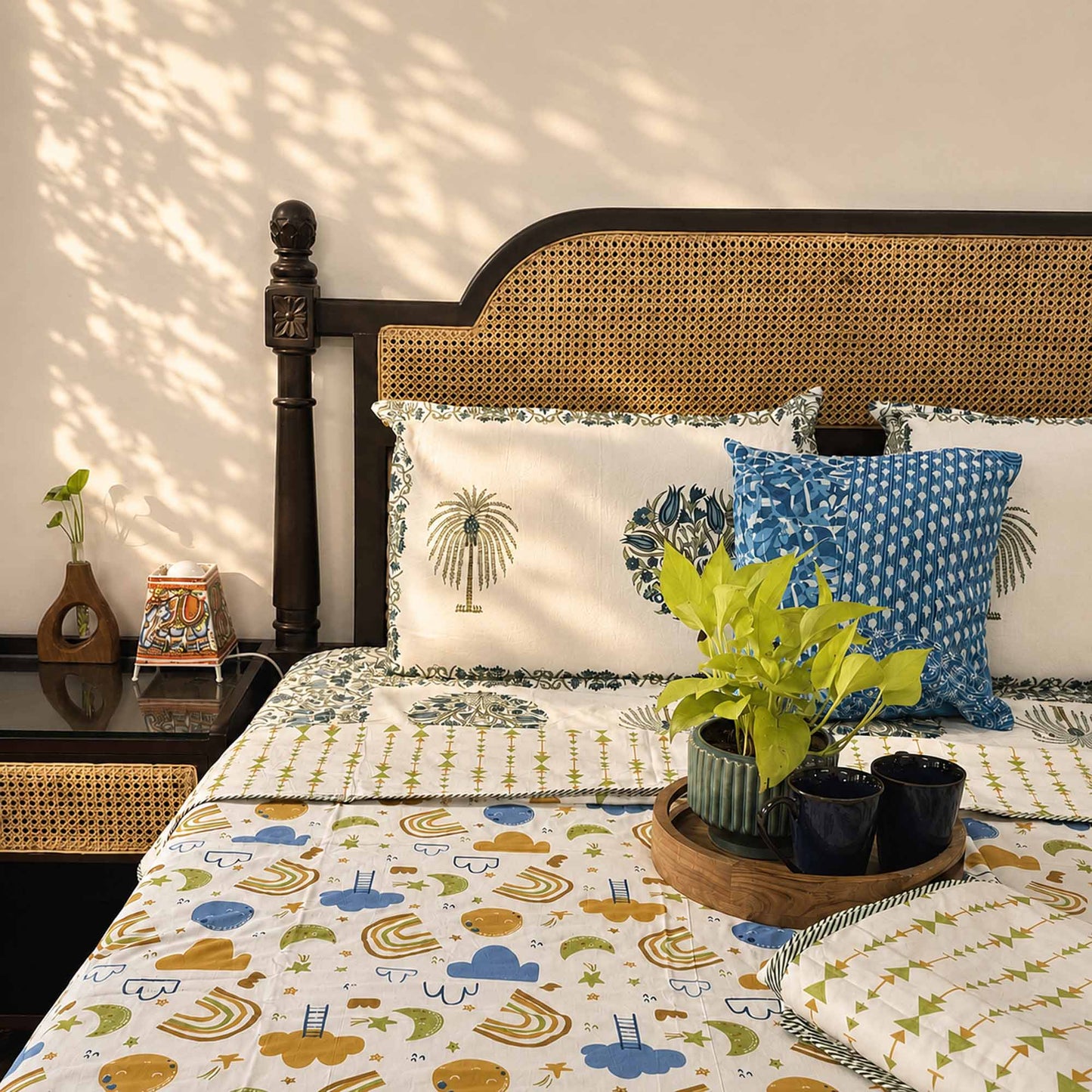 Hand block print bedsheet for stylish bedroom decor