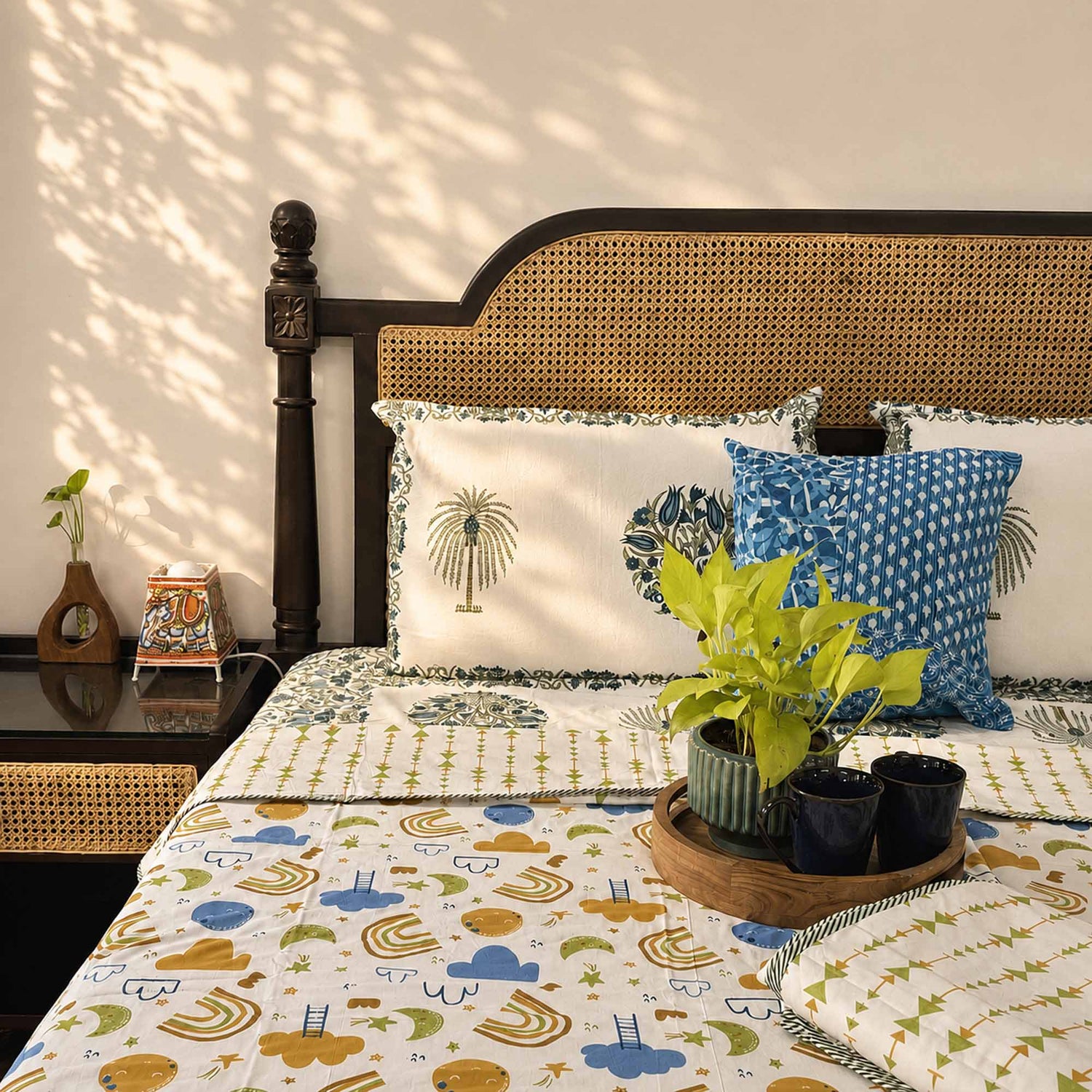 Hand block print bedsheet for stylish bedroom decor