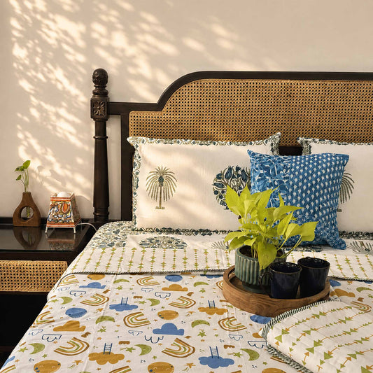 Pair Of Single Bed Dohar - Rainbow
