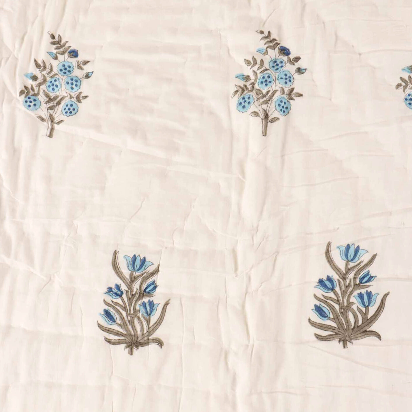 Neer - Hand Block Single Bed Quilt