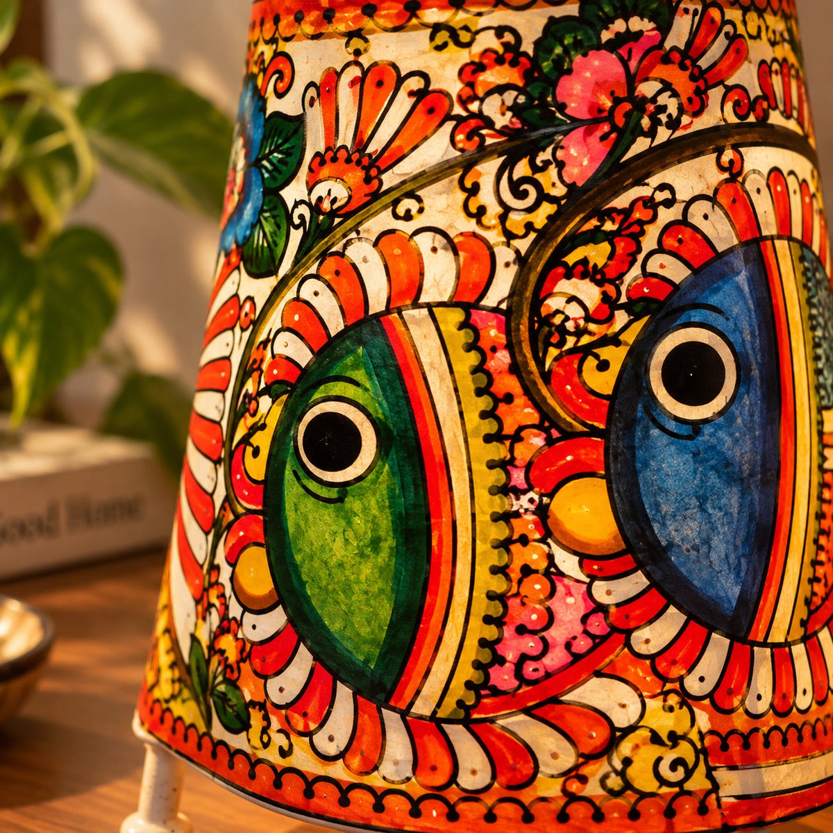 Leather Lamp – Fish