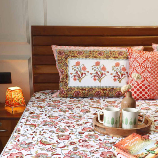 Sonmarg - Flat I Fitted Bedsheet (108x108 Inches)