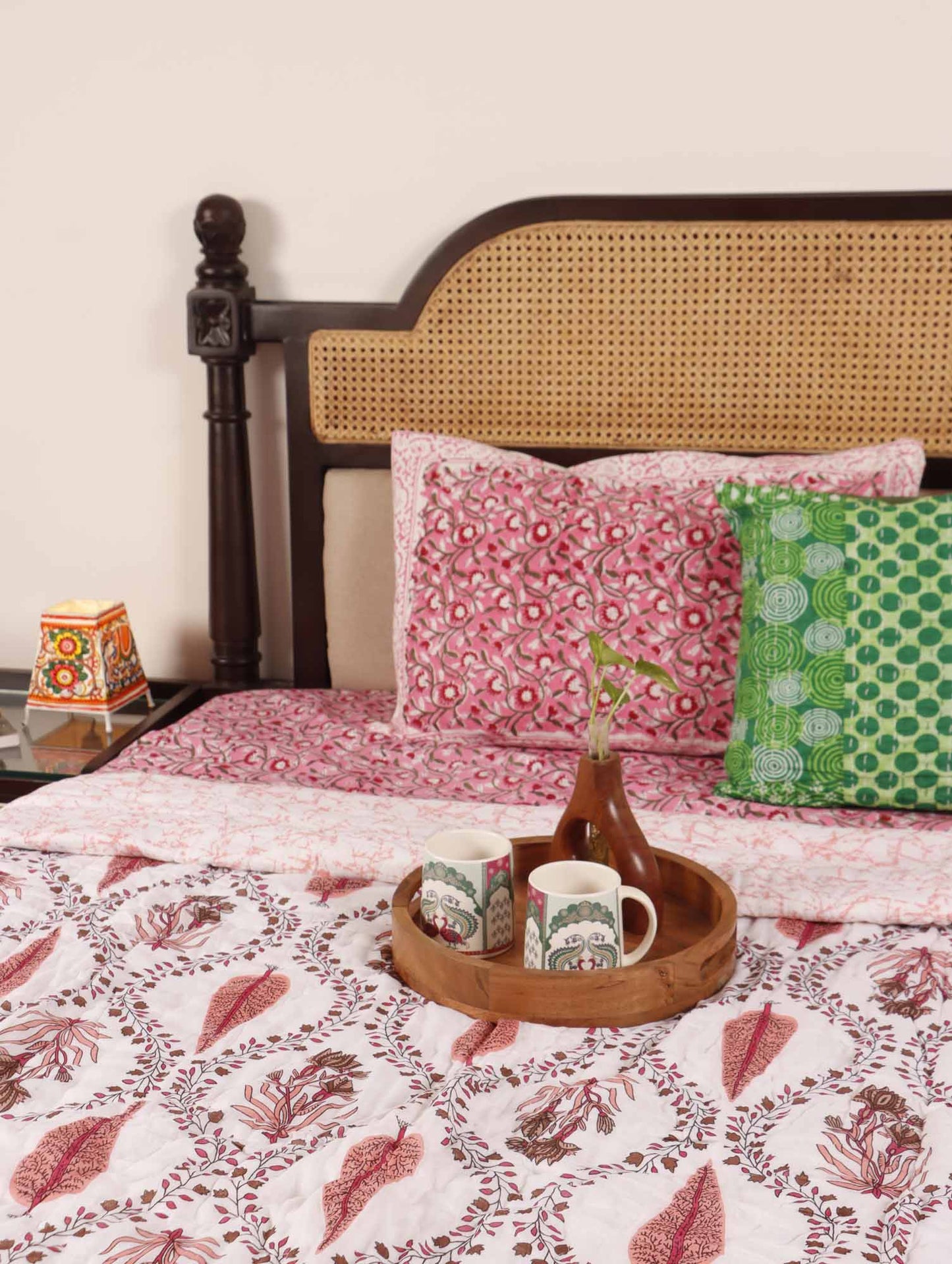 Khushamadeed Red - Single Bed Razai