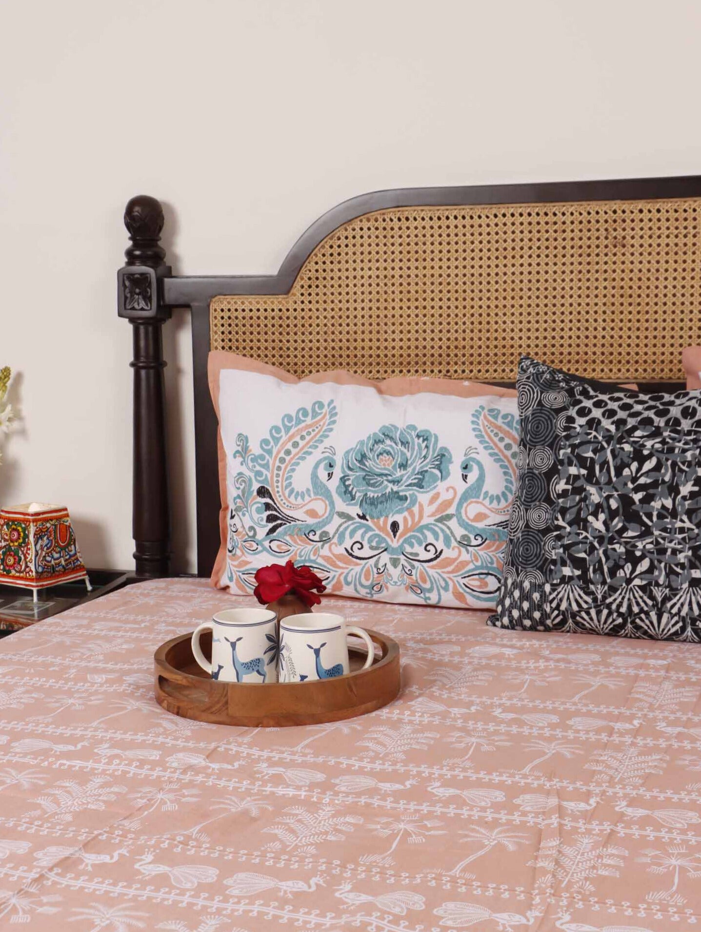 Kashvi - Flat I Fitted Bedsheet (108x108 Inches)