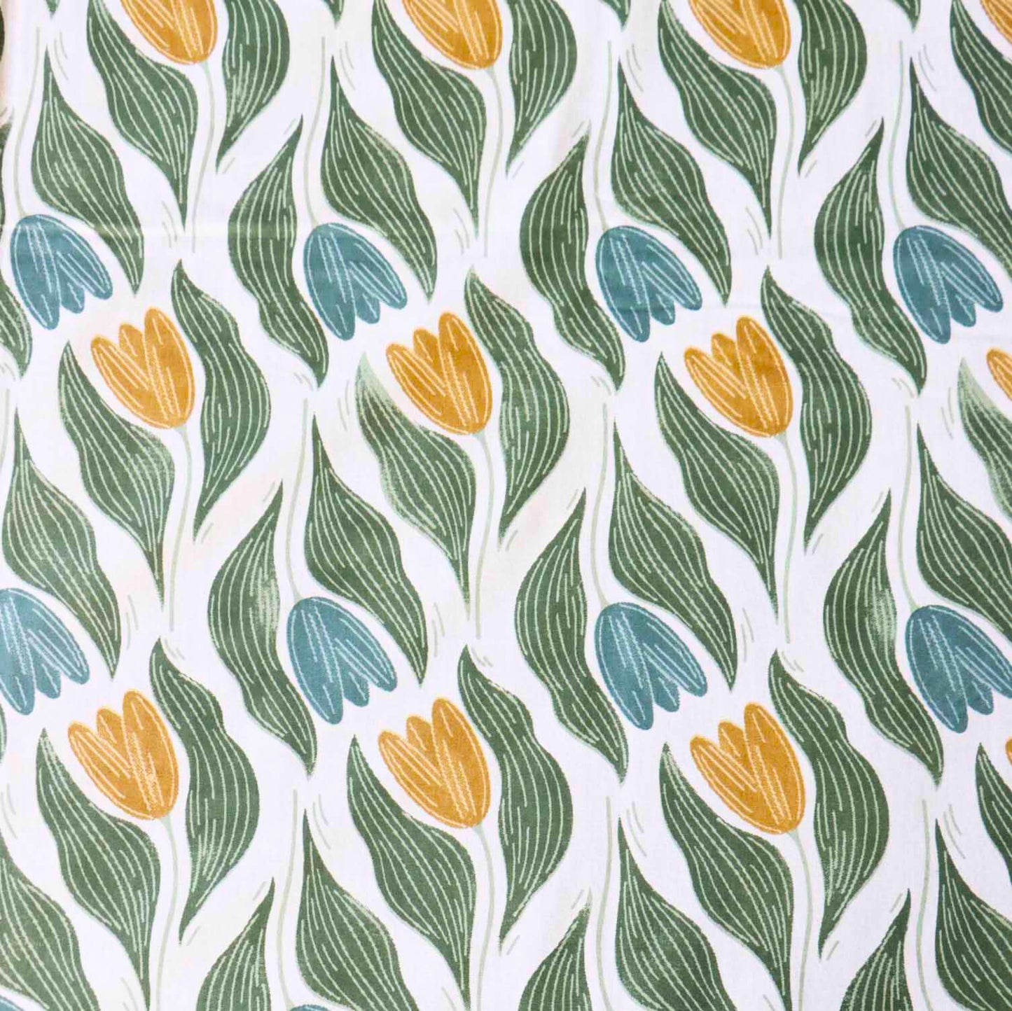 Tulip Leaf - Flat I Fitted Bedsheet (100x108 Inches)