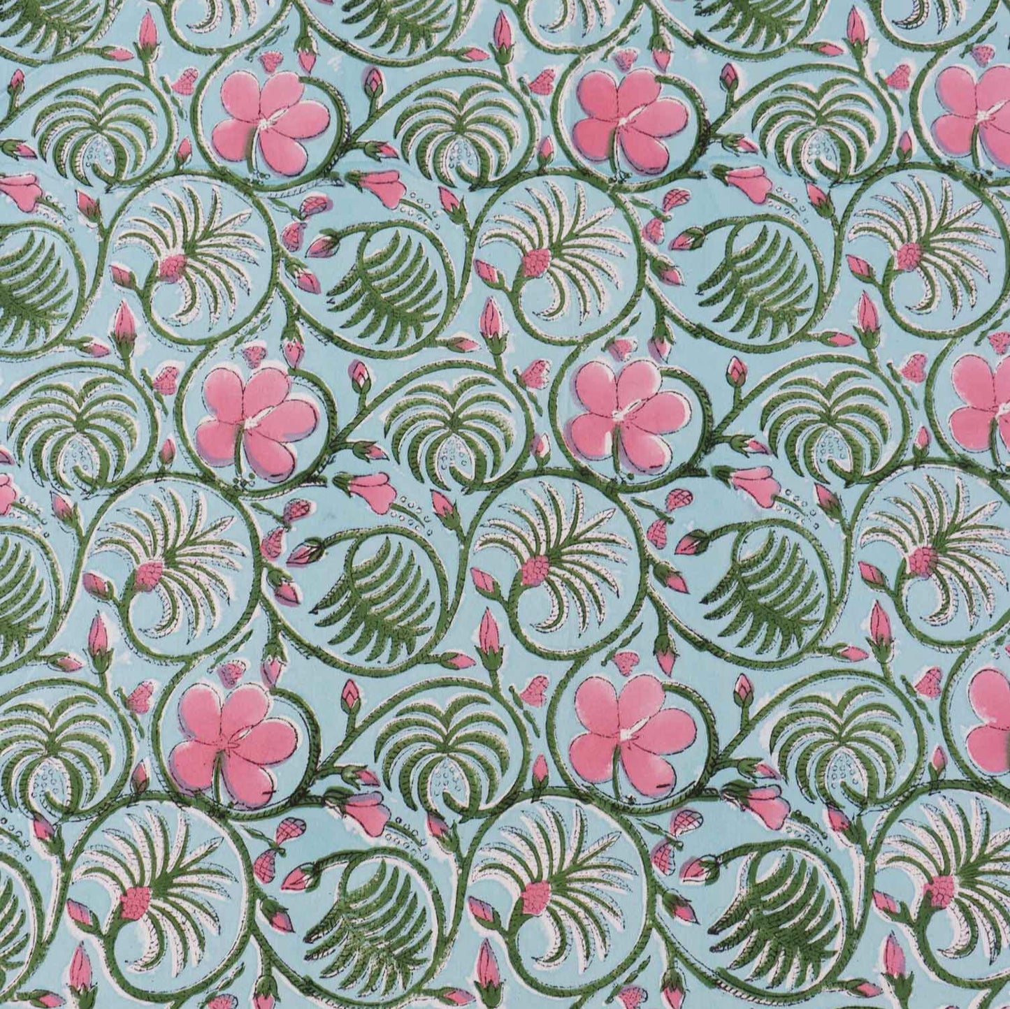 Seher - Hand block Bedsheet (108x108 Inches)