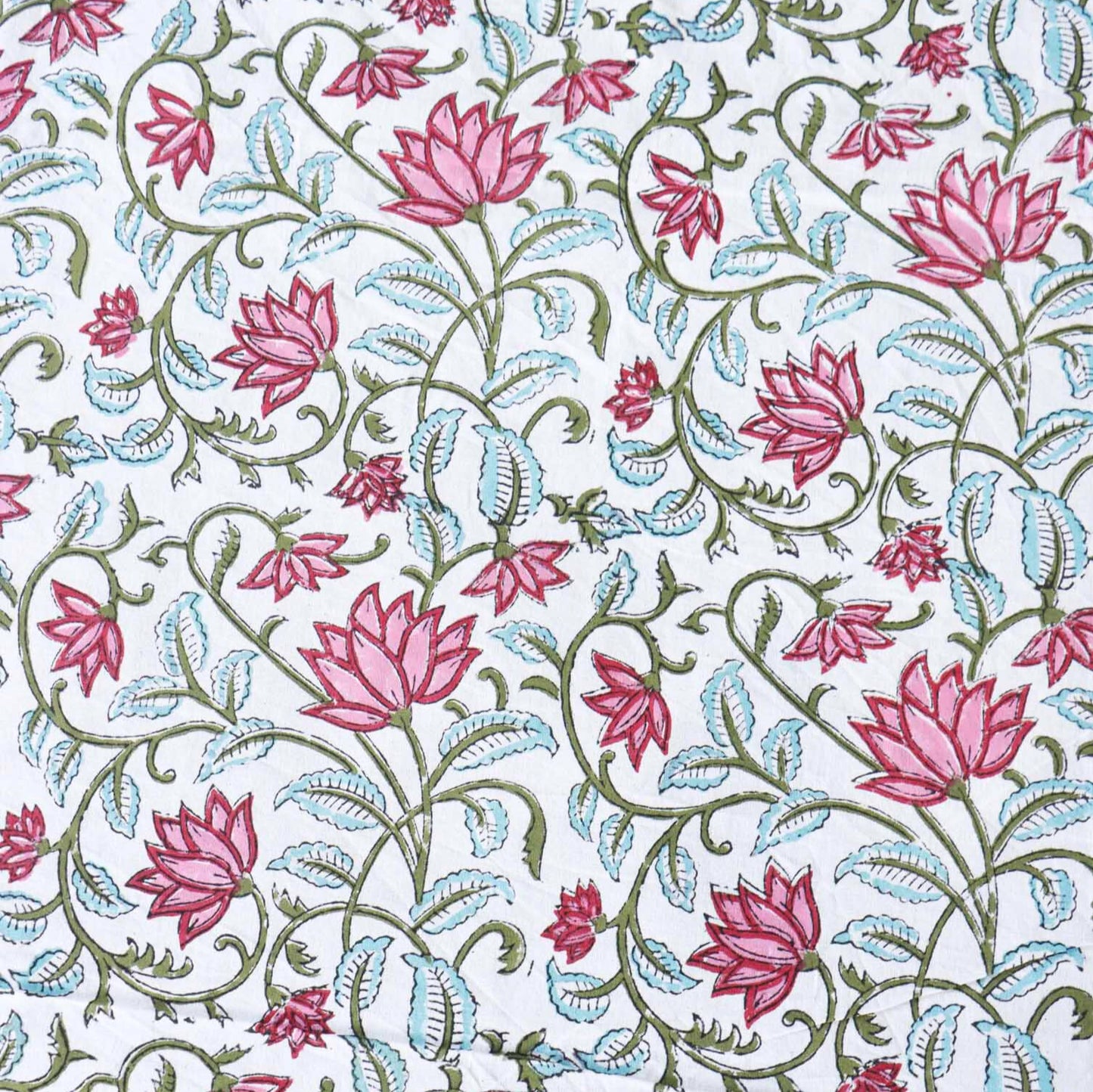 Pakeezah - Hand block Bedsheet (108x108 Inches and 100x108)