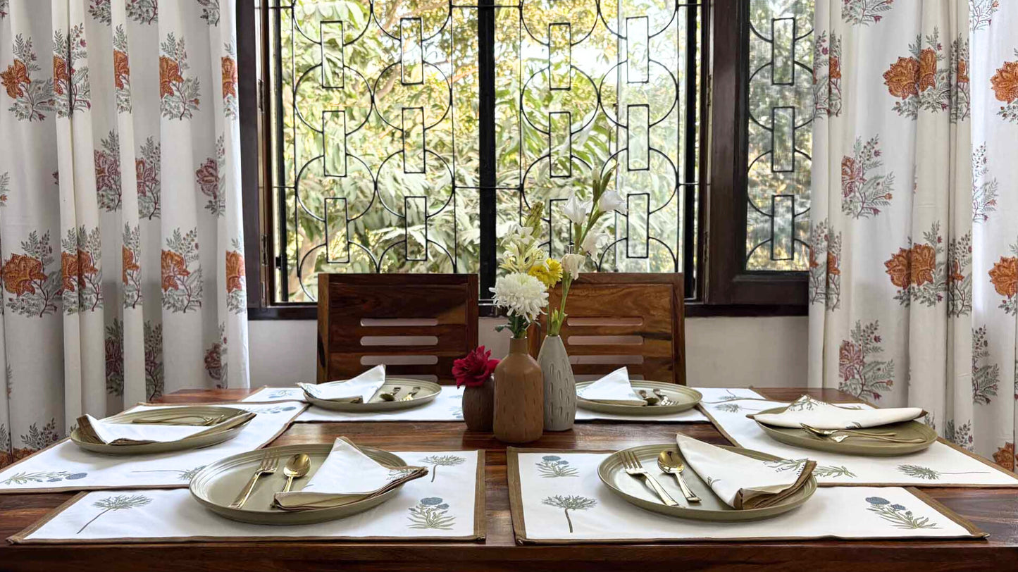 Bel Brown - Table Runner, Table Mats and Napkins